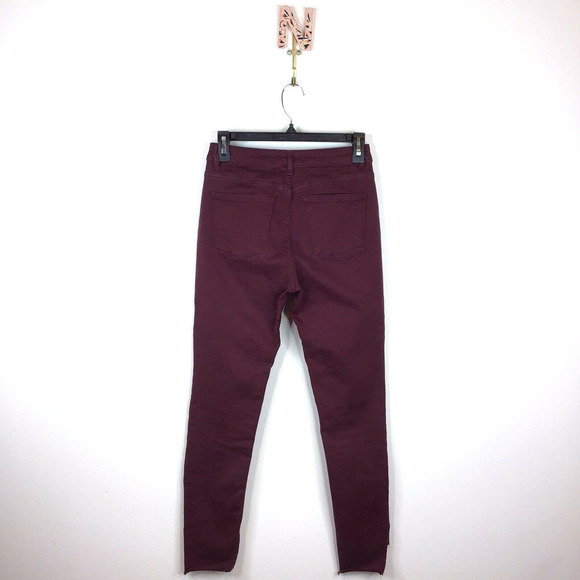 DL1961 Chrissy Trimtone Skinny Rouge Noir Jeans - Picture 8 of 12